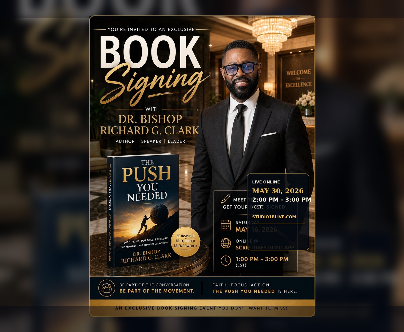 Studio 1B featured book invitation